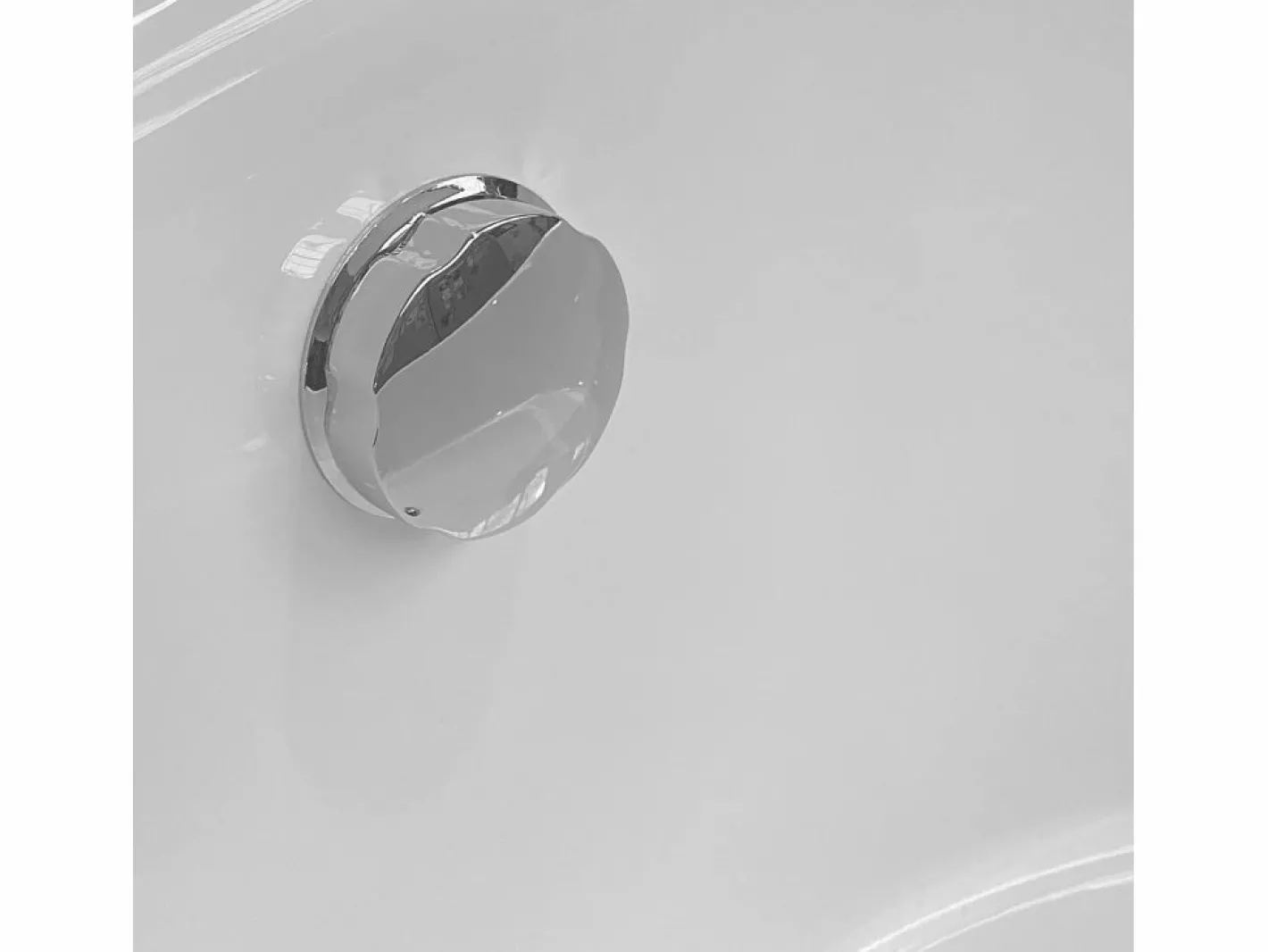 Bañera exenta blanca diámetro 134 X 60 cm - Mercy^ELITESHOPPING Online