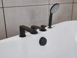 Shower & Design Bañera Exenta|Bañera exenta blanca 195L STEPONA - 150 x 75 x 58 cm