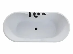 Shower & Design Bañera Exenta|Bañera exenta blanca 195L STEPONA - 150 x 75 x 58 cm