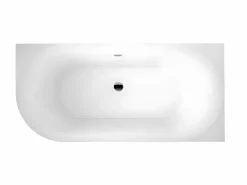 STANO Bañera Rinconera|Bañera Semi Exenta|Bañera exenta ELIZABETH 170 cm Angulo a la derecha