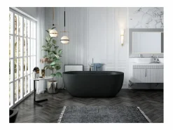 STANO Bañera exenta LISBON 160 cm Mate Negro Online