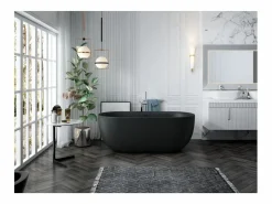 STANO Bañera exenta LISBON 160 cm Mate Negro Online