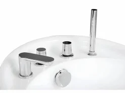 Shower & Design Bañera exenta NATALIA 1 plaza 170x75xAlt. 73cm Negro Discount