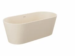 Shower & Design Bañera exenta ovalada - 255L - 159 x 74 x 56 cm - - Acrílico - LUZECA Beige Hot