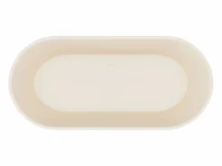 Shower & Design Bañera exenta ovalada - 255L - 159 x 74 x 56 cm - - Acrílico - LUZECA Beige Hot