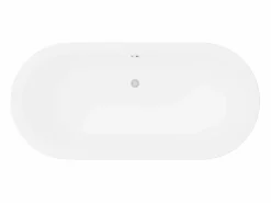 Shower & Design Bañera exenta ovalada blanca de 234 L, 173 x 78 x 57 cm, NEPTUNA Blanco Online