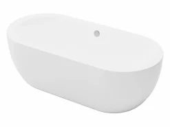 Shower & Design Bañera exenta ovalada blanca de 234 L, 173 x 78 x 57 cm, NEPTUNA Blanco Online