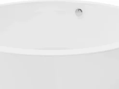 Shower & Design Bañera Exenta|Bañera exenta redonda blanca de 165 L, 130 x 130 x 58 cm, LAGUNO