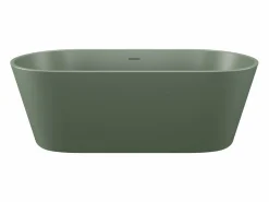 Shower & Design Bañera Exenta|Bañera extenta ovalada - 255 L - 159 x 74 x 56 cm - Verde mate - Acrílico - LUZECA
