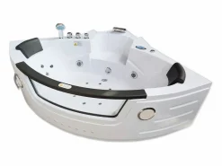 ELITESHOPPING Bañera hidromasaje 140 x 140 cm Bomba doble y Calentador 20 jets - Camelia Blanco Online