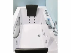Bañera hidromasaje blanca 180 X 90 cm Cromoterapia 16 jets - Eden^ELITESHOPPING New