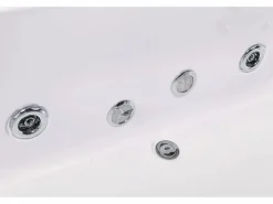 Bañera hidromasaje blanca 180 X 90 cm Cromoterapia 16 jets - Eden^ELITESHOPPING New