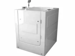 ELITESHOPPING Bañera hidromasaje con puerta 93 x 83 x h100 cm - Lavander Blanco Discount
