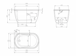 Bañera independiente asiento 1 plaza color PICCOLA^Shower & Design New