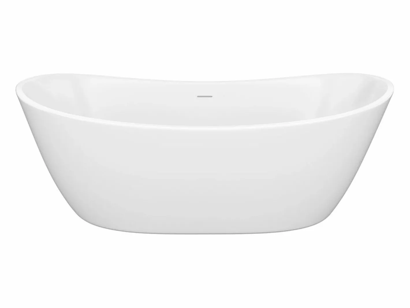 Bañera independiente blanca - 360 L - Acrílico - 190 x 89 x 72 cm - BORAZA^Shower & Design Best