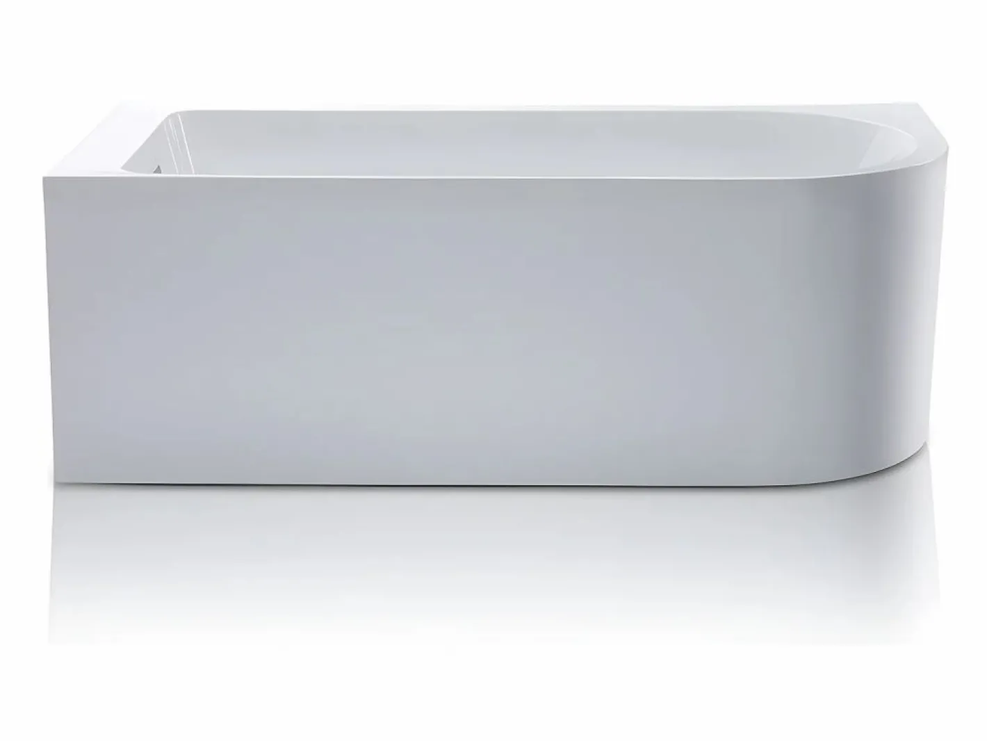 Bañera rinconera acrílica blanca, 240L, 170 x 75 x 58 cm, esquina izquierda, ANIKA^Shower & Design Discount