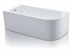 Bañera rinconera acrílica blanca, 240L, 170 x 75 x 58 cm, esquina izquierda, ANIKA^Shower & Design Discount