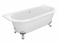 Shower & Design Bañera Con Patas|Bañera Semi Exenta|Bañera semi-isla con patas - 190 L - 170 x 74 x 62 cm - Blanca - Acrílico - SPARUS