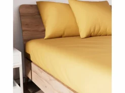Bajera ajustable de algodón 140x190 cm JERSEY mostaza^Soleil d'ocre Discount