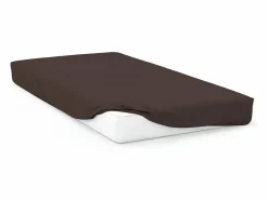 Soleil d'ocre Sábana Bajera|Bajera ajustable de algodón 57 hilos 90x190 cm UNI castaño