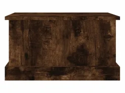 Baúl almacenaje madera contrachapada roble ahumado 50x30x28 cm^vidaxl Hot