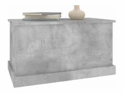 vidaxl Baúl Y Arcón|Baúl almacenaje madera contrachapada hormigón 70x40x38 cm