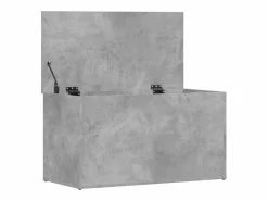 vidaxl Baúl Y Arcón|Baúl almacenaje madera contrachapada hormigón 84x42x46 cm