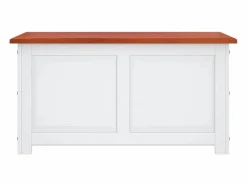 vidaxl Baúl Y Arcón|Baúl de almacenaje con tapa madera de acacia marrón y