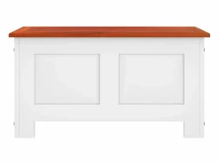 Baúl Y Arcón|Baúl de almacenaje con tapa madera de acacia marrón y ES259414