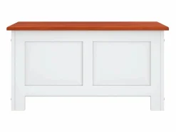 Baúl de almacenaje con tapa madera de acacia marrón y^vidaxl Clearance