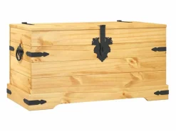 Baúl Y Arcón|Accesorios De Almacenaje|Baúl de almacenaje Corona Range de pino mexicano 91x49,5x47 cm ES676429