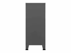 vidaxl Baúl de almacenaje industrial acero antracita 90x40x100 cm Gris antracita Discount