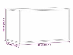 vidaxl Baúl Y Arcón|Baúl de almacenaje madera contrachapada Sonoma 84x42x46 cm