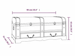 Baúl de almacenaje madera grande^vidaxl Discount