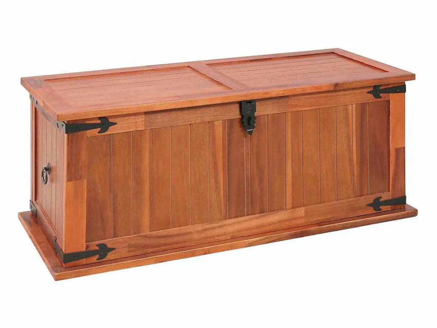 Baúl de almacenamiento 3 piezas de madera maciza de acacia^vidaxl