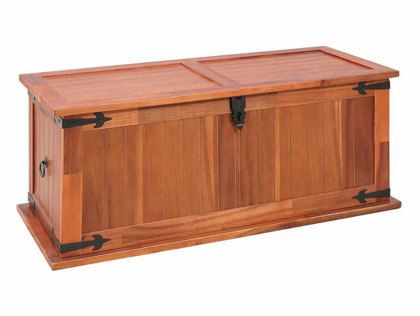 Baúl de almacenamiento 3 piezas de madera maciza de acacia^vidaxl