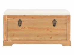 vidaxl Baúl Y Arcón|Baúl de almacenamiento con cojín 80x40x40 cm MDF