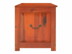Baúl de almacenamiento con tapa madera maciza de acacia marrón^vidaxl Hot