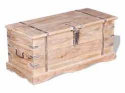 Baúl de almacenamiento de madera de acacia^vidaxl Best