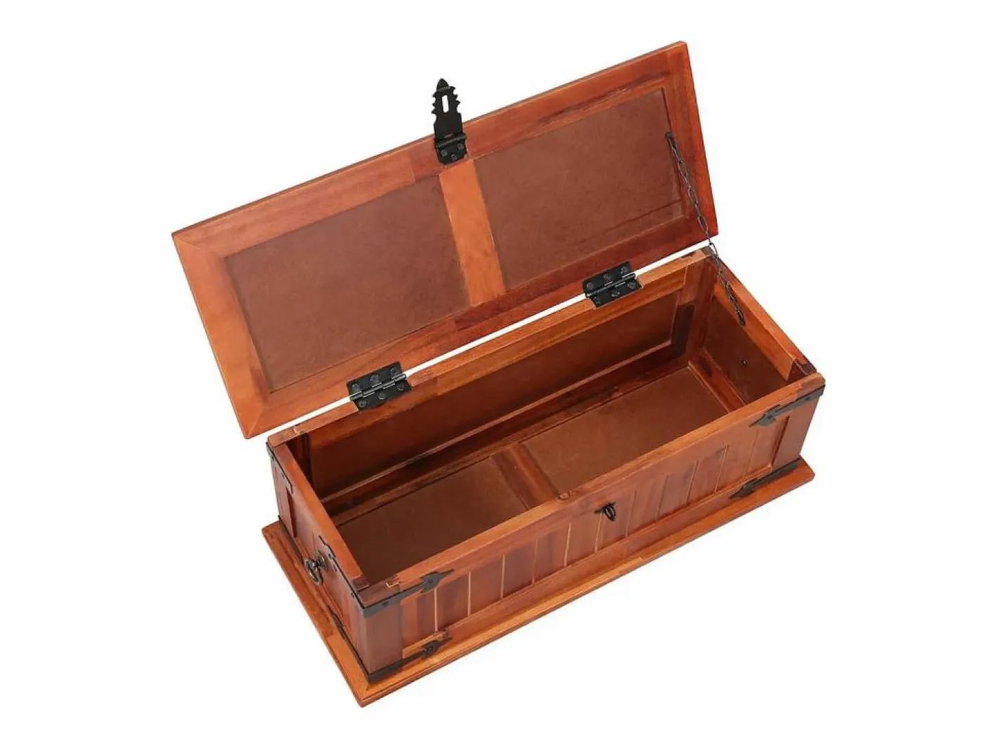 vidaxl Baúl Y Arcón|Baúl de almacenamiento de madera maciza de acacia 60x25x22 cm