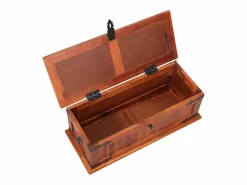 vidaxl Baúl Y Arcón|Baúl de almacenamiento de madera maciza de acacia 60x25x22 cm