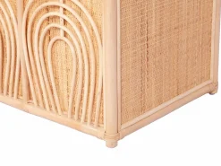 Baúl de almacenamiento de mimbre trenzado, An.91 x P. 48 x Al. 58 cm, Natural, LUMORA^OZAIA New