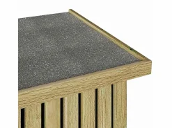 Baúl de Almacenamiento 119x44x58,5 cm Madera de Pino Tratado Marru00f3n Clearance