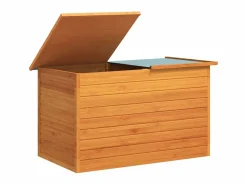 Baúl de jardín de madera 126x72x72 cm^vidaxl Hot