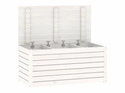 vidaxl Baúl De Jardín|Baúl de jardín madera maciza de pino 101x50,5x46,5 cm