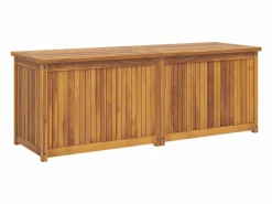 vidaxl Baúl De Jardín|Baúl de jardín madera maciza de teca 150x50x55 cm
