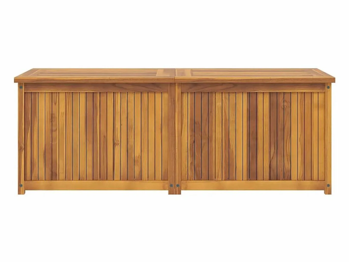 vidaxl Baúl De Jardín|Baúl de jardín madera maciza de teca 150x50x55 cm
