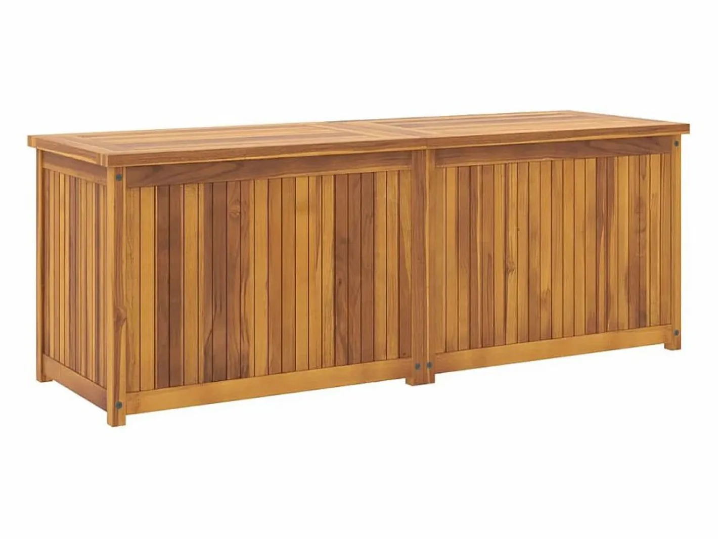 vidaxl Baúl De Jardín|Baúl de jardín madera maciza de teca 150x50x55 cm