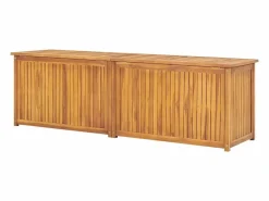 Baúl de jardín madera maciza de teca 175x50x55 cm^vidaxl Outlet