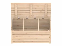 Baúl de jardín madera maciza de pino 101x50,5x46,5 cm^vidaxl Sale